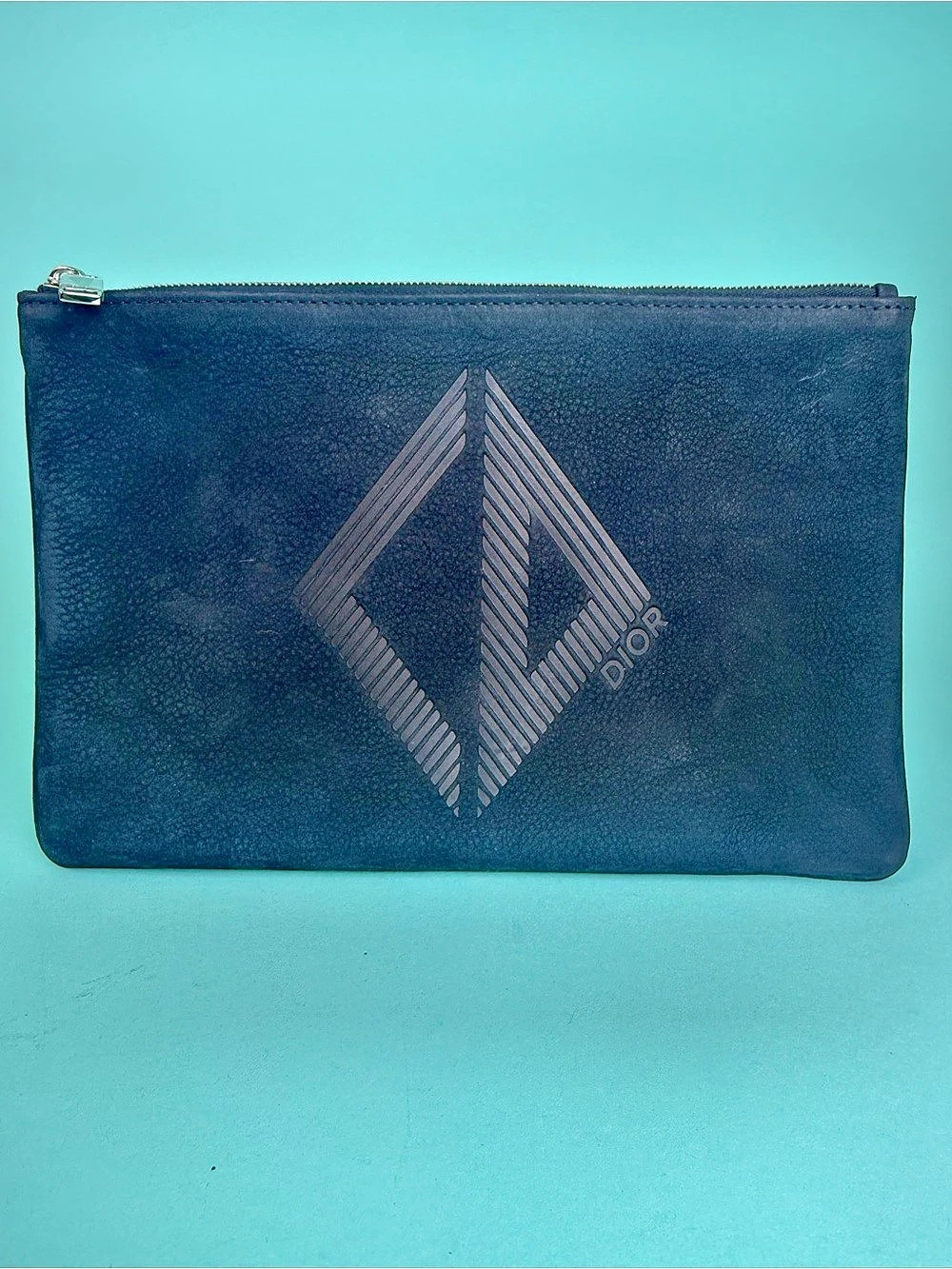 Dior CD Diamond A5 Pouch Black Cosmetic Pouch